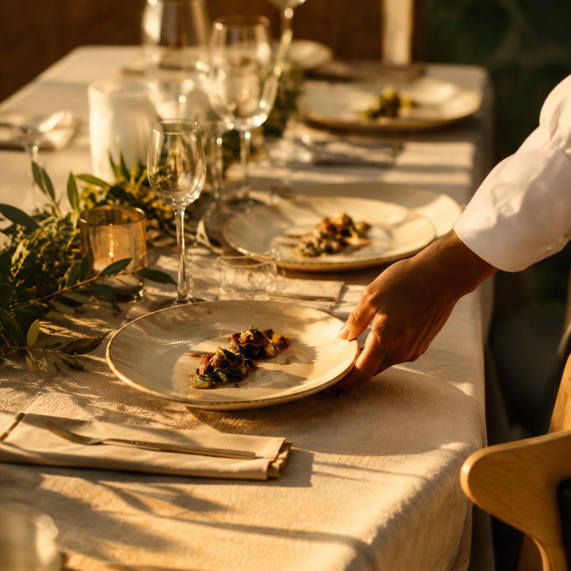 A catered private dinner